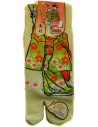 Chaussettes Tabi mi-mollet - Du 35 au 39 - Maiko. Chaussettes pour tong avec orteils séparés.