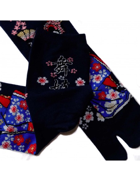 Chaussettes Tabi mi-mollet - Du 35 au 39 - Maiko. Chaussettes pour tong avec orteils séparés. Chaussettes Tabi mi-mollet - Du 35 au 39 - Maiko. Chaussettes pour tong avec orteils séparés.