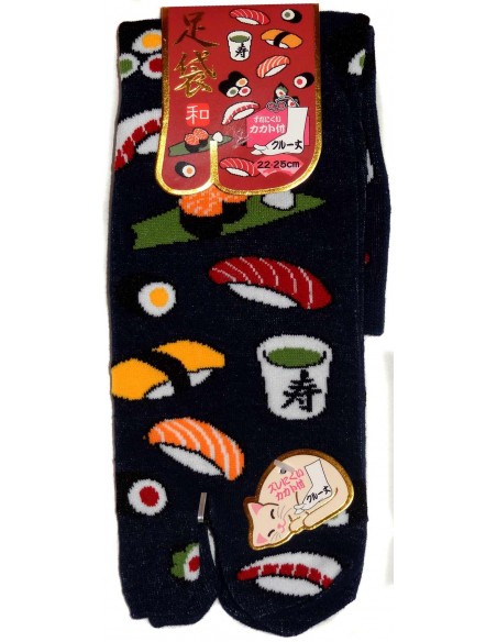 Chaussettes Tabi mi-mollet - Du 35 au 39 - Autour du sushi. Chaussettes à orteils séparés pour tongs. Chaussettes Tabi mi-mollet - Du 35 au 39 - Autour du sushi. Chaussettes à orteils séparés pour tongs.
