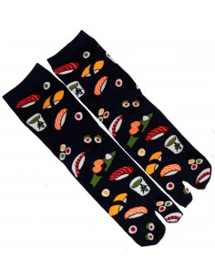 Chaussettes Tabi mi-mollet - Du 35 au 39 - Autour du sushi. Chaussettes à orteils séparés pour tongs. 2