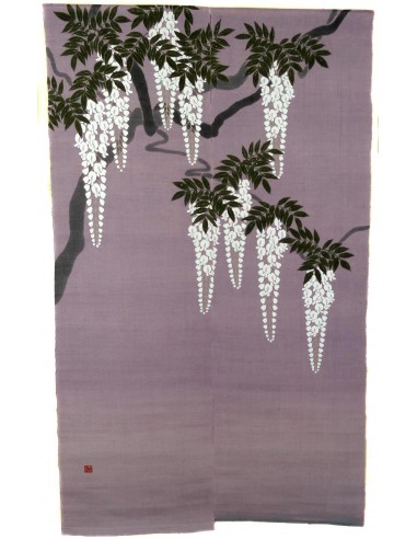 Linen parma Noren - Shirafuji. Japanese curtains