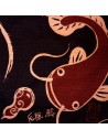 Furoshiki 50x50 brown - Namazu. Japanese wrapping cloth.