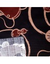 Furoshiki 50x50 brown - Namazu. Japanese wrapping cloth.