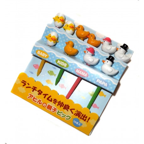 Bento accessories - Ducks family decorative picks