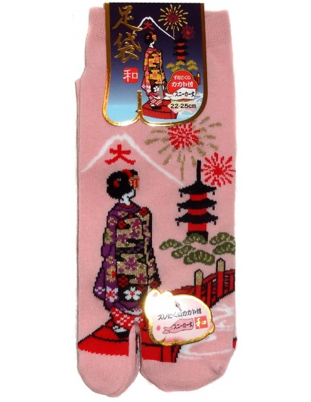 Tabi socks - Size 35 to 39 - Daimonji Maiko. Flipflop split toes socks. Tabi socks - Size 35 to 39 - Daimonji Maiko. Flipflop split toes socks.