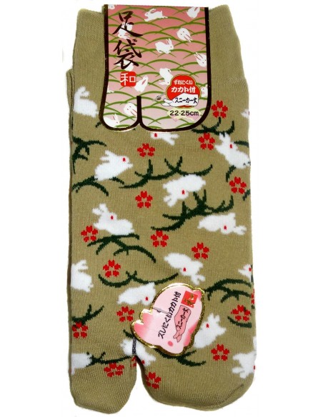 Tabi socks - Size 35 to 39 - Kusa Usagi. Japanese split toe socks Tabi socks - Size 35 to 39 - Kusa Usagi. Japanese split toe socks