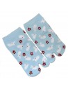 Chaussettes tabi japonaises enfants - Pointure 26 à 35 - Motifs de lapins