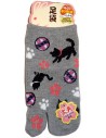 Kid's Tabi Japanese socks -  Cat and Temari - Size 26 to 35