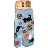 Chaussettes tabi japonaises enfants - Pointure 26 à 35 - Motifs de chats et temari