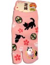 Kid's Tabi Japanese socks -  Cat and Temari - Size 26 to 35