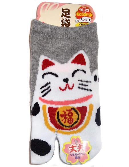 Kid's Tabi Japanese socks -  Maneki Neko - Size 26 to 35 Kid's Tabi Japanese socks -  Maneki Neko - Size 26 to 35