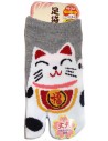 Kid's Tabi Japanese socks -  Maneki Neko - Size 26 to 35