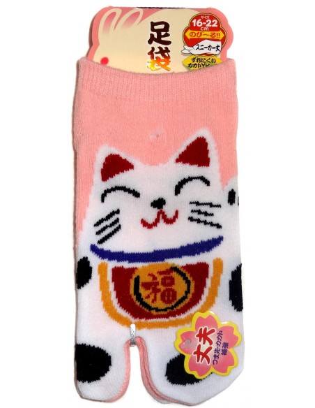 Kid's Tabi Japanese socks -  Maneki Neko - Size 26 to 35 Kid's Tabi Japanese socks -  Maneki Neko - Size 26 to 35