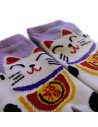 Kid's Tabi Japanese socks -  Maneki Neko - Size 26 to 35