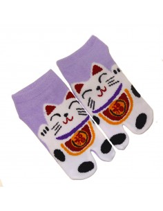 Chaussettes japonaises tabi enfants - Pointure 26 à 35 - Maneki Neko 2