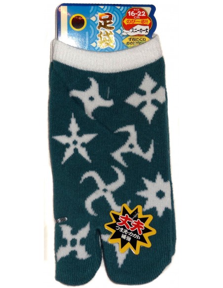 Kid's Tabi Japanese socks -  Shuriken - Size 26 to 35