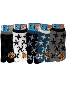 Kid's Tabi Japanese socks -  Shuriken - Size 26 to 35
