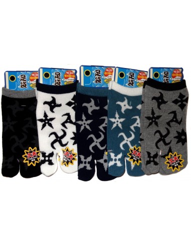 Kid's Tabi Japanese socks -  Shuriken - Size 26 to 35