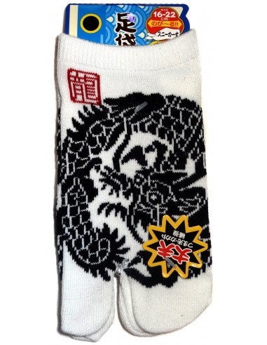 Kid's Tabi Japanese socks -  Dragon - Size 26 to 35