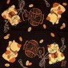 Furoshiki Japanese cloth 50x50 brown - Maneki Neko