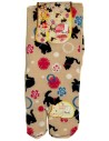 Tabi socks - Size 35 to 39 - Kittens prints. Split toes Japanese socks