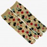 Tabi socks - Size 35 to 39 - Kittens prints. Split toes Japanese socks