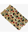 Tabi socks - Size 35 to 39 - Kittens prints. Split toes Japanese socks