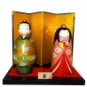 Kokeshi dolls - Tachibina. Traditional Japanese wooden dolls.