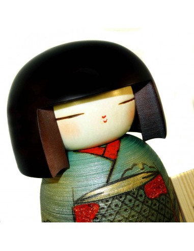 Kokeshi doll - Shunko. Traditional Japanese wooden dolls.