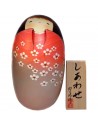 Poupée Kokeshi - Shiawase. Poupées japonaises traditionnelles en bois.