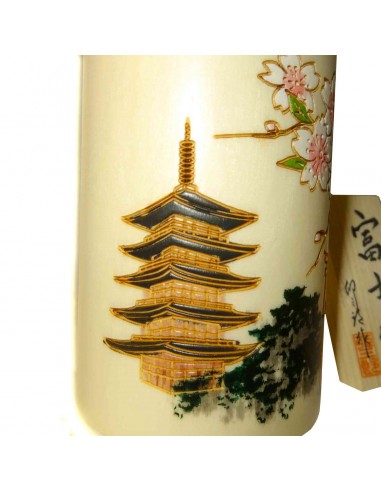 Kokeshi doll - Mount Fuji. Traditional Japanese wooden dolls.