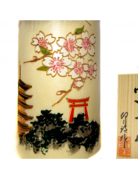 Kokeshi doll - Mount Fuji. Traditional Japanese wooden dolls.