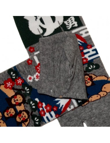 Chaussettes Tabi - Du 39 au 43 - Sanzaru au onsen. Chaussettes à orteils japonaises