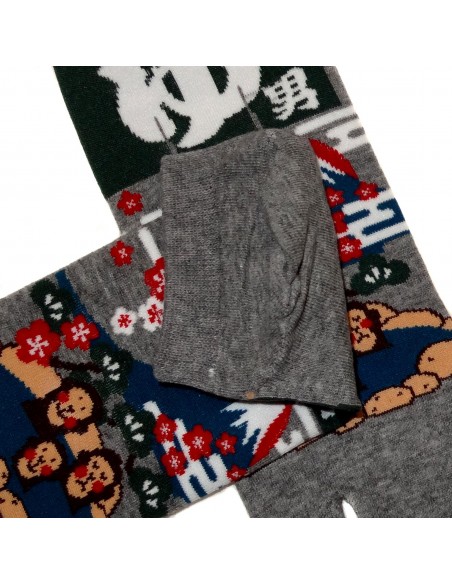 Chaussettes Tabi - Du 39 au 43 - Sanzaru au onsen. Chaussettes à orteils japonaises  Chaussettes Tabi - Du 39 au 43 - Sanzaru au onsen. Chaussettes à orteils japonaises