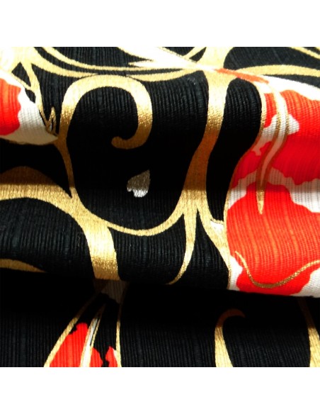 Furoshiki 50x50 black - Carps. Japanese cloths.