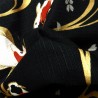 Furoshiki 50x50 black - Carps. Japanese cloths.