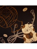Furoshiki 90x90 brown - Maneki Neko