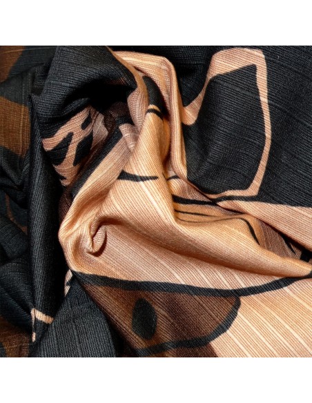 Furoshiki 90x90 marron - Maneki Neko. Tissus et textiles japonais Furoshiki 90x90 marron - Maneki Neko. Tissus et textiles japonais