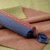 Furoshiki Japanese cloth 105x105 - reversible - Seigaha and Asanoha