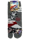 Chaussettes japonaises Tabi - Du 39 au 43 - Tsuru Fuji. Chaussettes à orteils séparés.