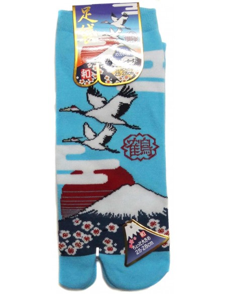 Chaussettes japonaises Tabi - Du 39 au 43 - Tsuru Fuji. Chaussettes à orteils séparés. Chaussettes japonaises Tabi - Du 39 au 43 - Tsuru Fuji. Chaussettes à orteils séparés.