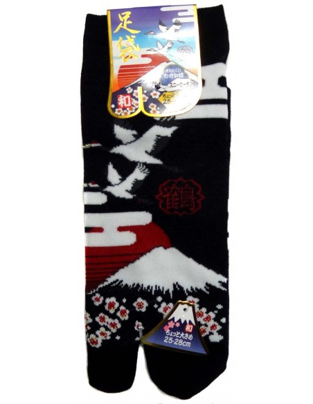 Chaussettes japonaises Tabi - Du 39 au 43 - Tsuru Fuji. Chaussettes à orteils séparés. Chaussettes japonaises Tabi - Du 39 au 43 - Tsuru Fuji. Chaussettes à orteils séparés.