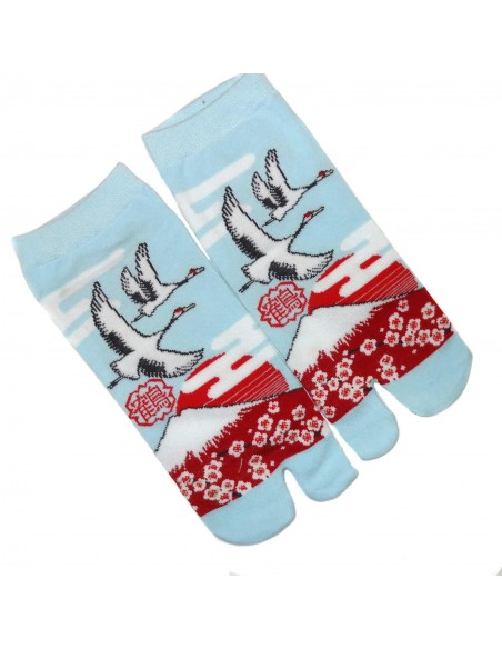 Chaussettes japonaises Tabi - Du 35 au 39 - Tsuru Fuji. Chaussettesà orteils séparés. Chaussettes japonaises Tabi - Du 35 au 39 - Tsuru Fuji. Chaussettesà orteils séparés.