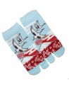 Chaussettes japonaises Tabi - Du 35 au 39 - Tsuru Fuji. Chaussettesà orteils séparés.