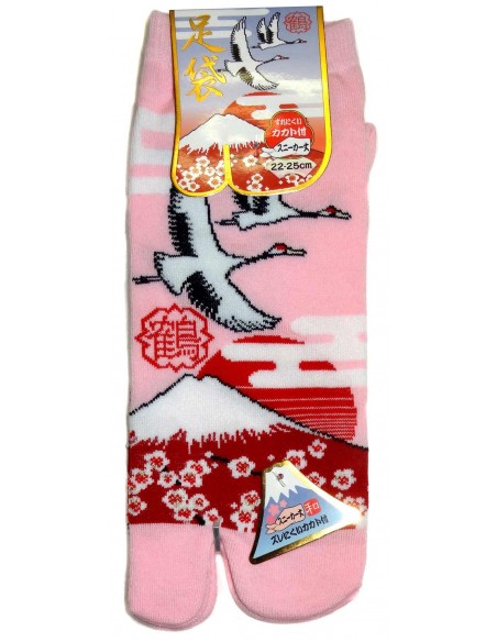 Chaussettes japonaises Tabi - Du 35 au 39 - Tsuru Fuji. Chaussettesà orteils séparés. Chaussettes japonaises Tabi - Du 35 au 39 - Tsuru Fuji. Chaussettesà orteils séparés.