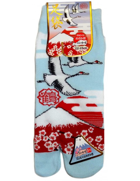 Chaussettes japonaises Tabi - Du 35 au 39 - Tsuru Fuji. Chaussettesà orteils séparés. Chaussettes japonaises Tabi - Du 35 au 39 - Tsuru Fuji. Chaussettesà orteils séparés.