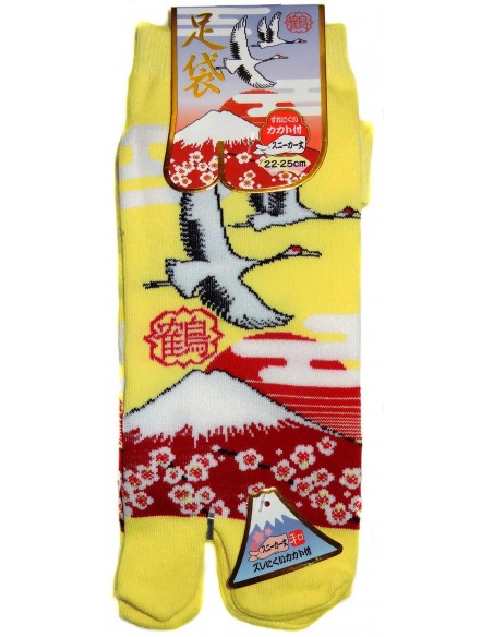 Chaussettes japonaises Tabi - Du 35 au 39 - Tsuru Fuji. Chaussettesà orteils séparés. Chaussettes japonaises Tabi - Du 35 au 39 - Tsuru Fuji. Chaussettesà orteils séparés.