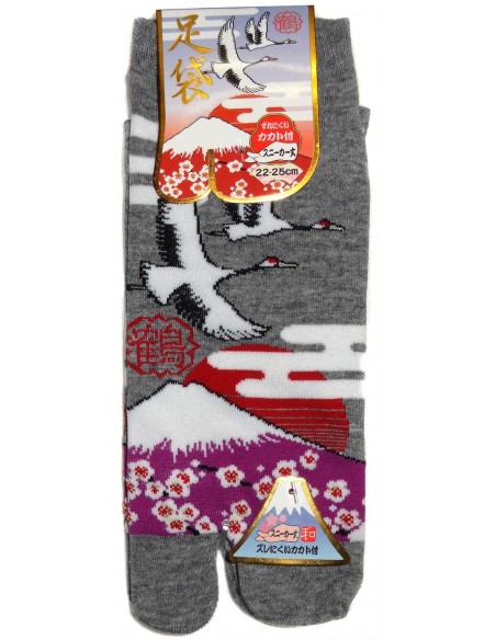Chaussettes japonaises Tabi - Du 35 au 39 - Tsuru Fuji. Chaussettesà orteils séparés. Chaussettes japonaises Tabi - Du 35 au 39 - Tsuru Fuji. Chaussettesà orteils séparés.