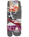 Chaussettes japonaises Tabi - Du 35 au 39 - Tsuru Fuji. Chaussettesà orteils séparés.