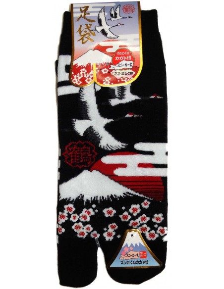 Chaussettes japonaises Tabi - Du 35 au 39 - Tsuru Fuji. Chaussettesà orteils séparés. Chaussettes japonaises Tabi - Du 35 au 39 - Tsuru Fuji. Chaussettesà orteils séparés.
